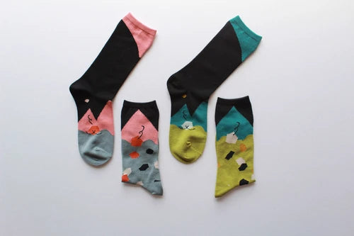 The Crow and the Pitcher story sock in Pink