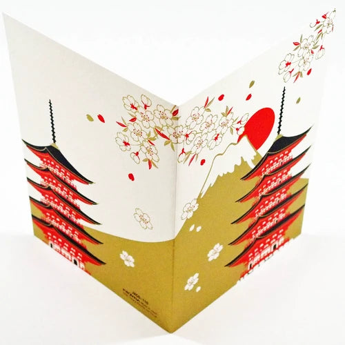 Mt Fuji with Pagoda Christmas Card