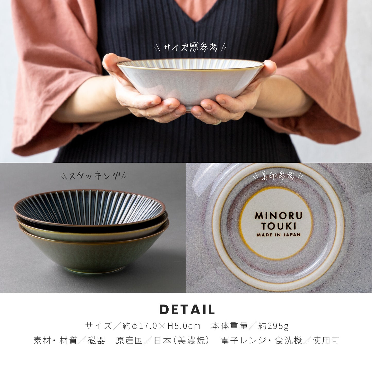 Yohen Sendan 170mm Minoware Bowl in Navy Blue