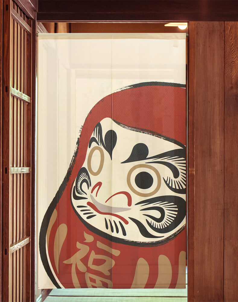 Japanese Noren Curtain Daruma pen